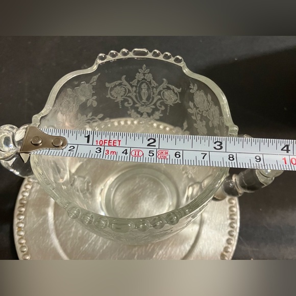 Vintage TIFFIN-FRANCISCAN June Night Etched Open Sugar Bowl - Picture 7 of 8